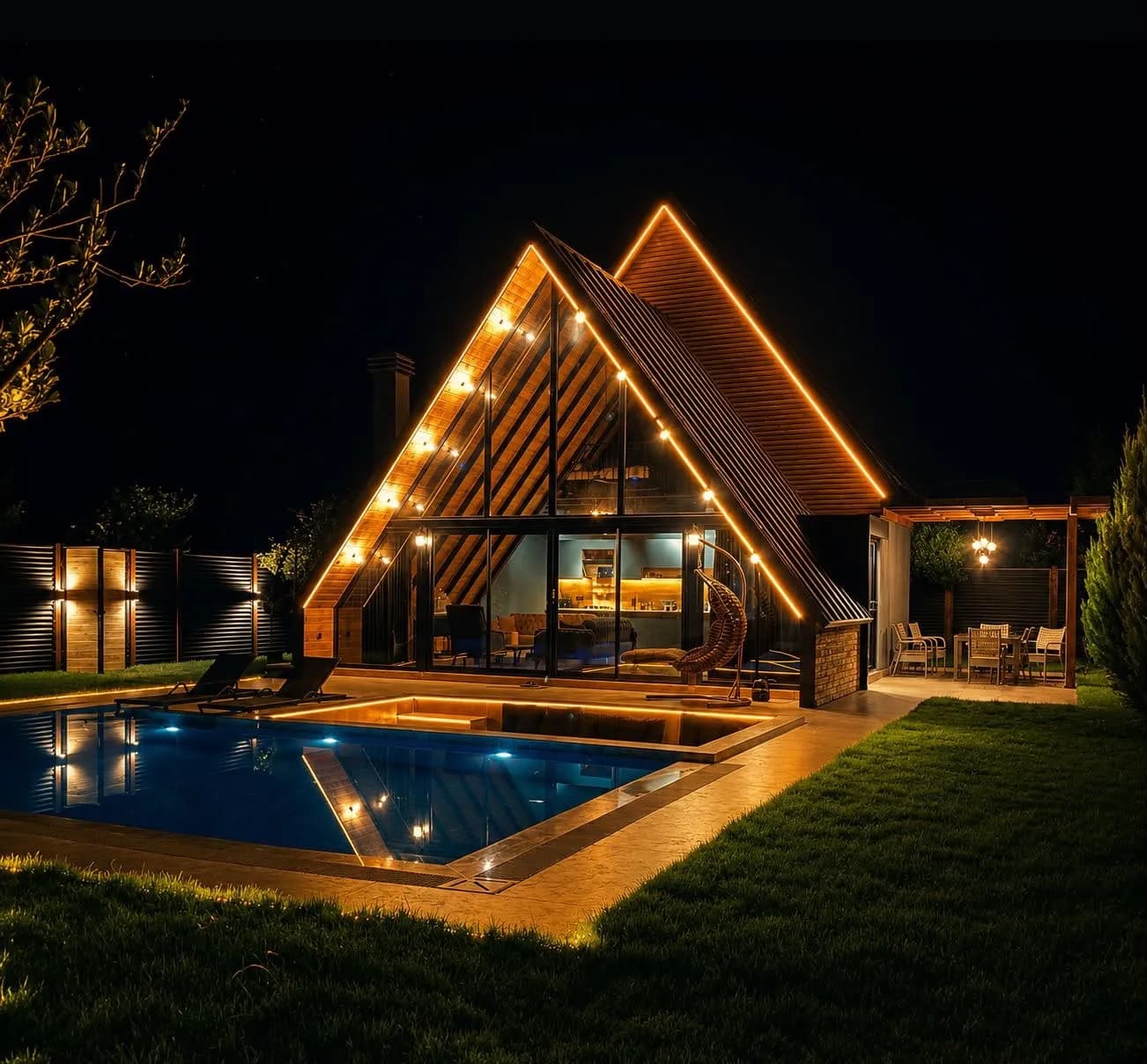 Akşam ve gece 1 — Pars Bungalov, Konyaaltı, Antalya